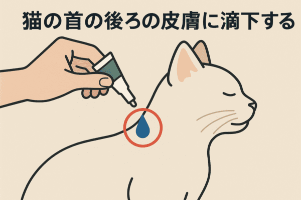 アドバンテージ・スポット滴剤使用図解